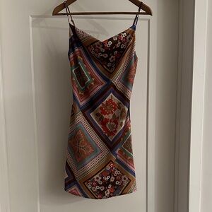 Urban Outfitters Multicolor Geometric Mini Dress